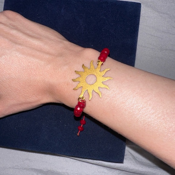 18k gold Sun Charm bracelet - Picture 3 of 4